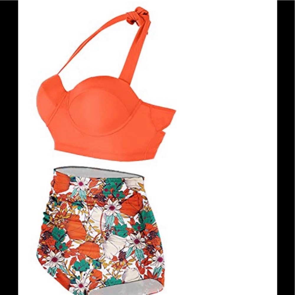 High Waisted 2 Piece Bikini